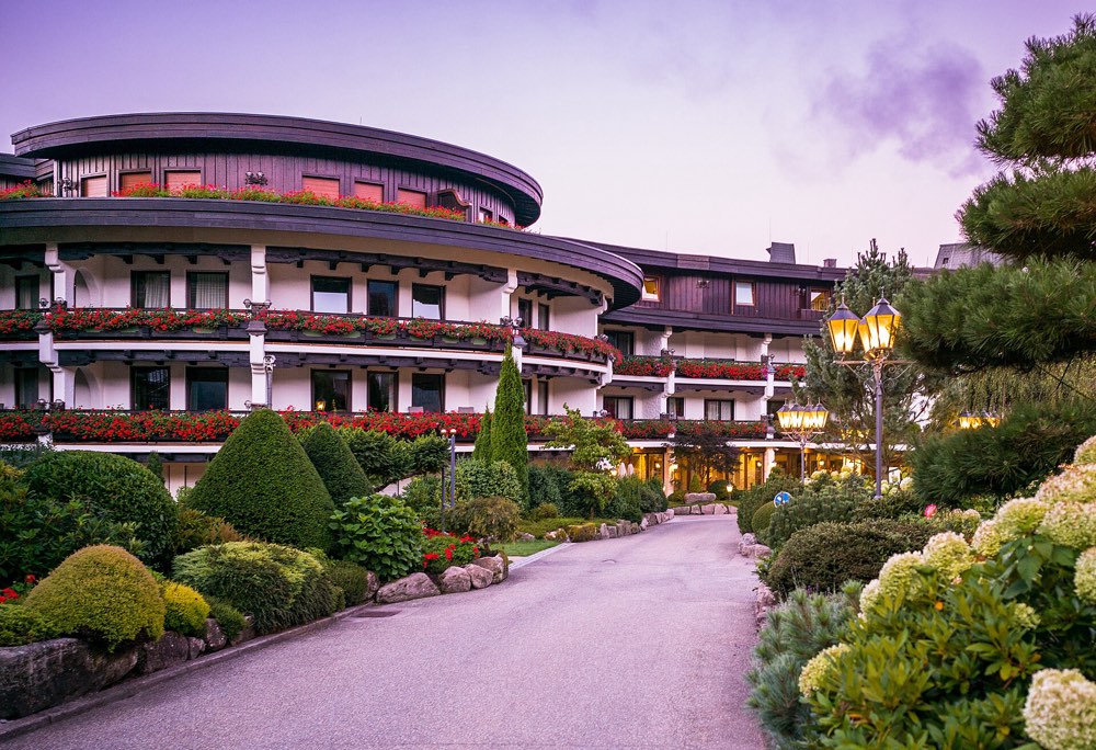 Hotel Bareiss and its gardens in Baiersbronn, home of Restaurant Bareiss